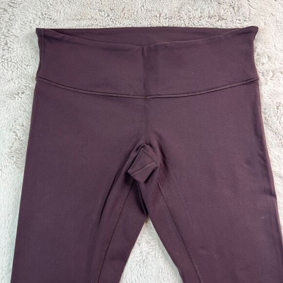 Wunder Under Leggings Contour Fit Mid Rise Size 10 Burgundy Full Length Luon - Picture 9 of 9